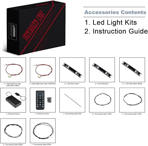 Miniatura 3 de BrickBling Iluminación LED compatible con Lego 21341 Hocus Pocus The Sanderson Sisters' Cottage, versión de luz con control remoto (solo luces, sin