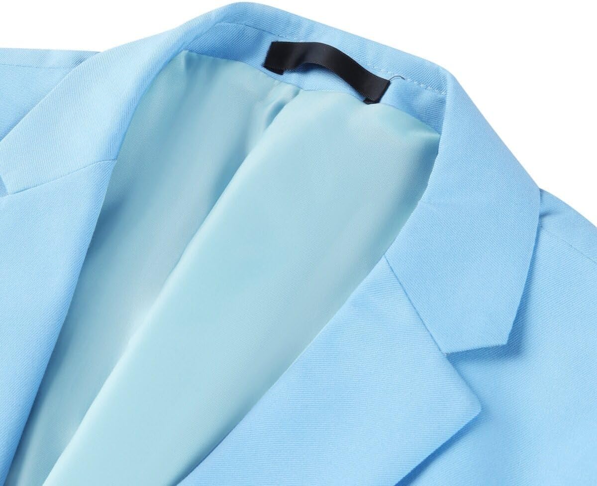 Iynnijoy Men's Casual Suit Jacket Slim Fit 2 Button Sports Coat Daily Business Blazer for Wedding Prom Party Dinner