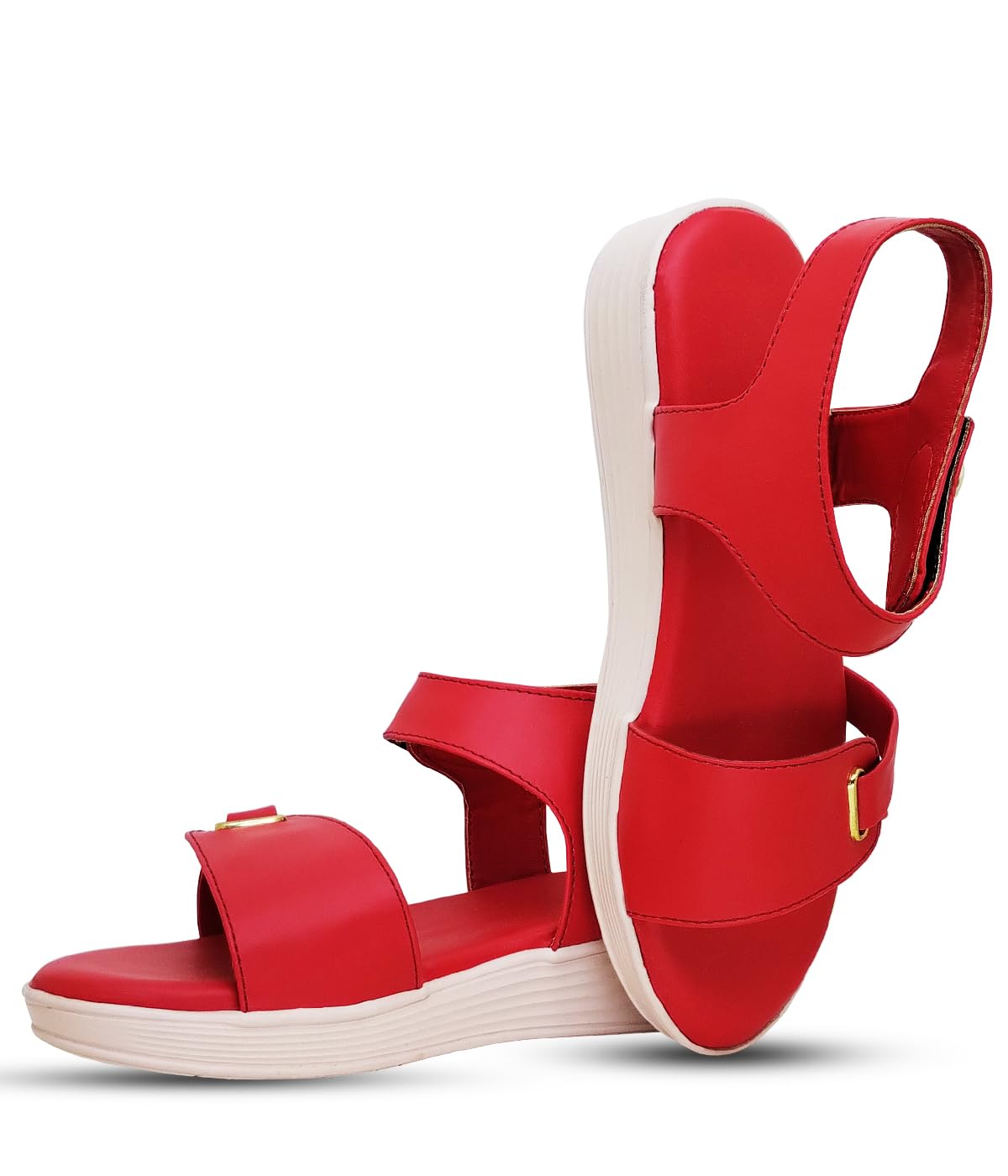 Digni A stylish pair of red sandals with straps and a buckle, perfect for adding a pop of color to any outfit. (B0CKD1RPKM) Amazon Price History, Amazon Price Tracker