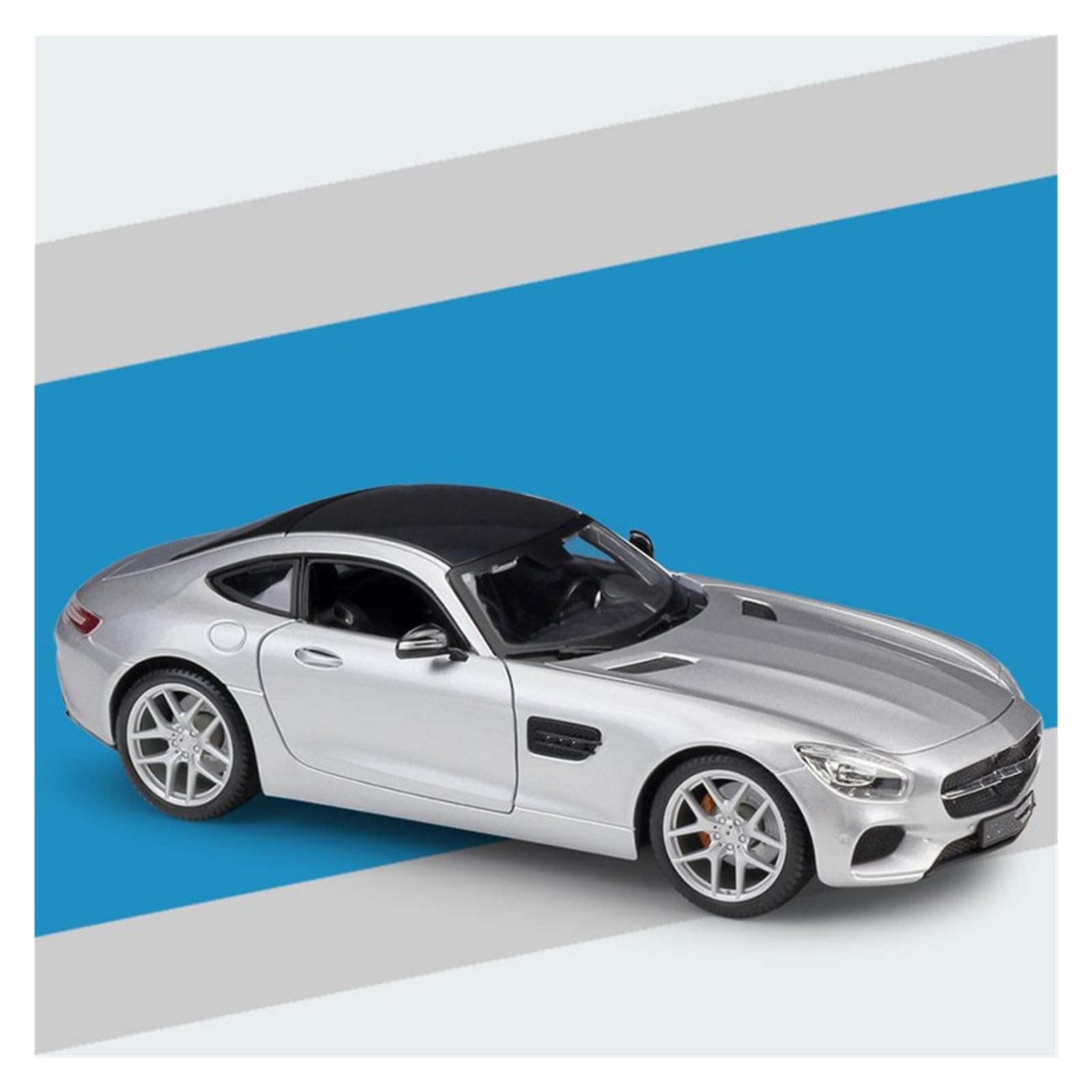 AUDSNI Die-Cast Diecast Car Model 1:18 For Benz For AMG GT Car Alloy Model Diecasts Vehicles(Silver)