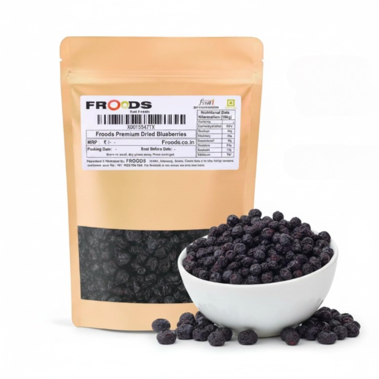 Froods Whole Dried Blueberries, Unsweetened, Unsulphured, Immunity Builder, Antioxidant Superfood - 100g Healthy Dry Fruit Snack-image-13