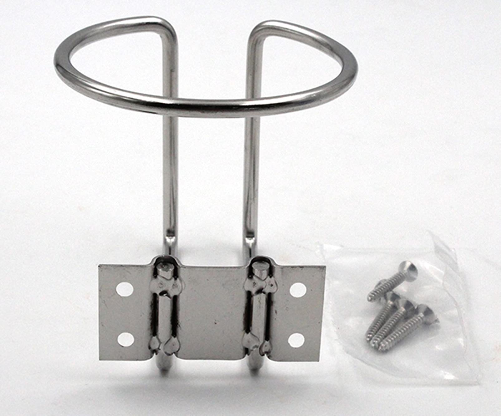 Portabicchieri In Acciaio Inox Universale - Per Barca, Auto, Camper, Con Viti Incluse - Foto 2