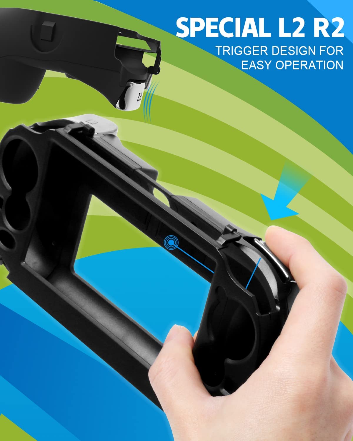 L2 R2 Trigger Hand Grip Shell Controller Protective Case for Sony PS Vita 1000