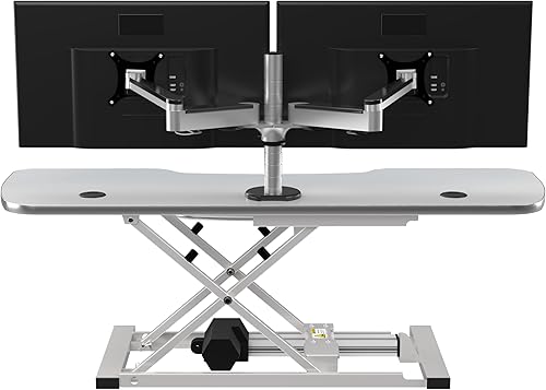 Miniatura 61 de VERSADESK® PowerPro™ Elite 40" x 24" - Convertidor de escritorio eléctrico ancho controlado por aplicación con puerto de carga USB. Eleva hasta 20