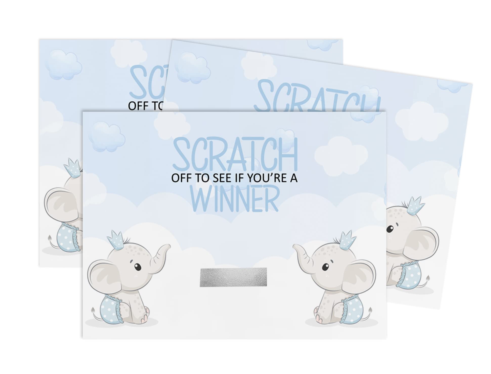 Inkdotpot Baby Shower Scratch Cards, Pack of 30, Baby Elephant Theme Scratch Off Cards for Baby Shower Games (B0BG4LJ786) Amazon Price History, Amazon Price Tracker