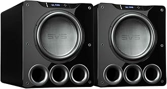 SVS PB16-Ultra 1500 Watt 16" Ported Cabinet Subwoofers - Pair (Piano Gloss Black)