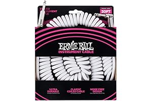 Fender Coiled Guitar Cable - 30ft. White (P06045)