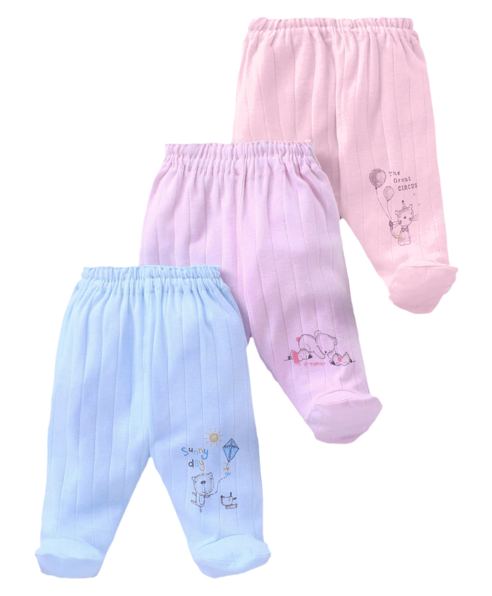 Pikipoounisex Baby Cotton Regular Mid Rise Pajama Leggings With