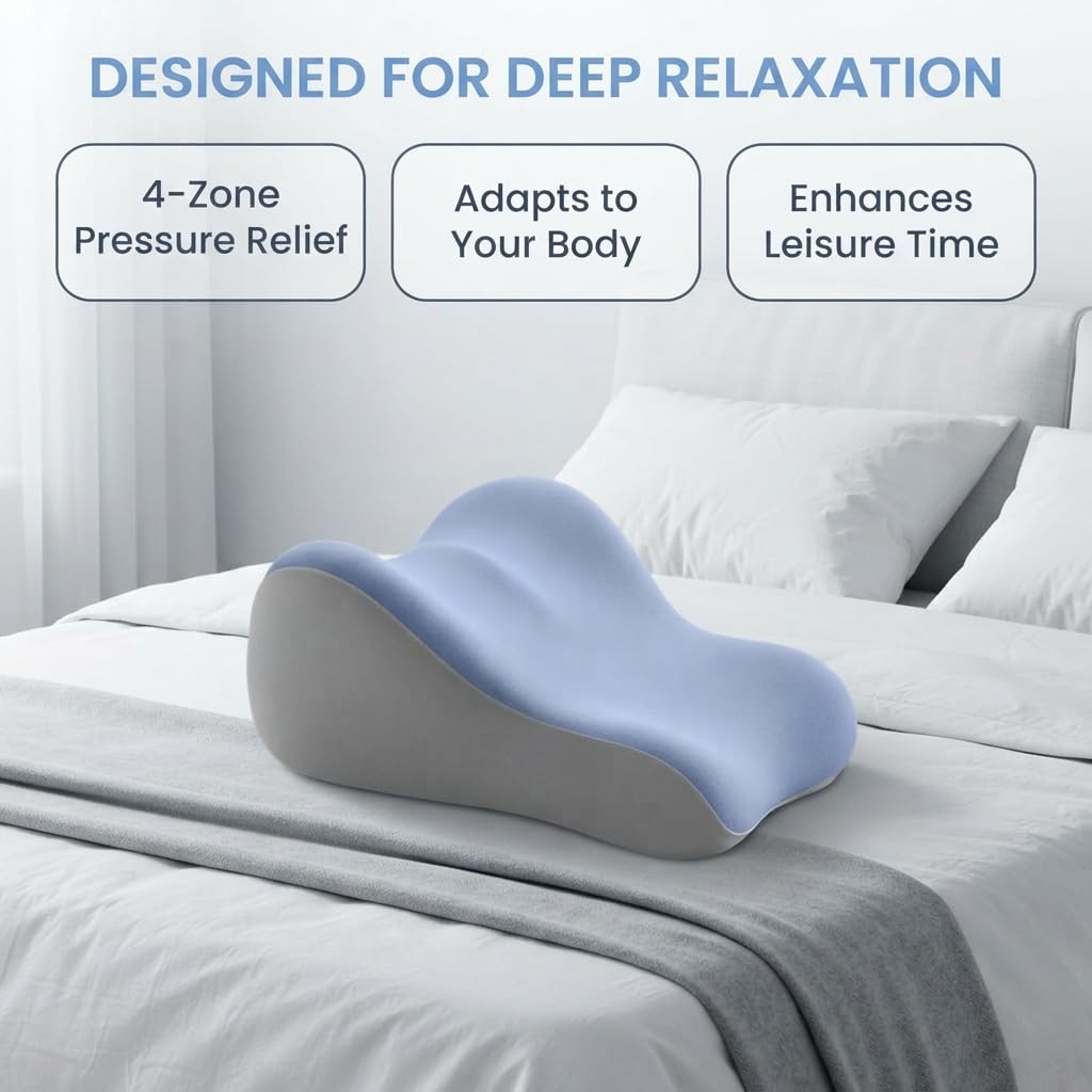 Intimitätskissen 27 Grad, Sexkissen für Paare, Formstabiles Memory Foam Sex Pillow, Vielseitiges Kissen für Sexstellungen，A