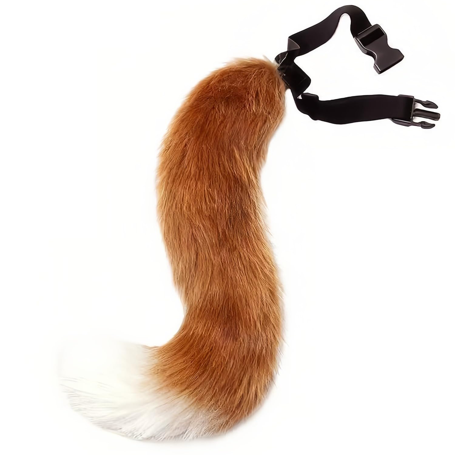 Faux Fur Fox Tail, Halloween Cosplay Party Fluffy Tail for Women, Brown