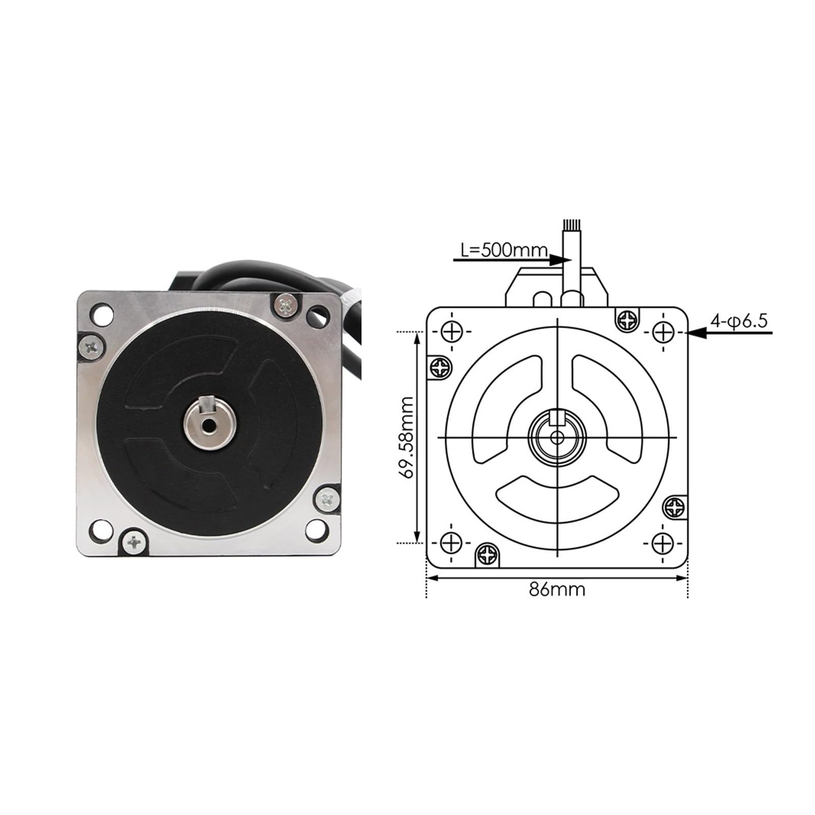 Nema 34 8,5 Nm Zestaw Silnika Krokowego Z Zamkniętą Pętlą HBS86H + 86HS85N 1200 Uncji Hybrydowy Serwosilnik Krokowy DC (30-110 V) AC (18-80 Stabilna Konstrukcja Skuteczna