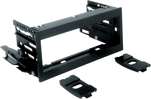 Scosche GM1483B Compatible with 1995-02 GM Full Size Truck ISO / DIN Dash Kit Black