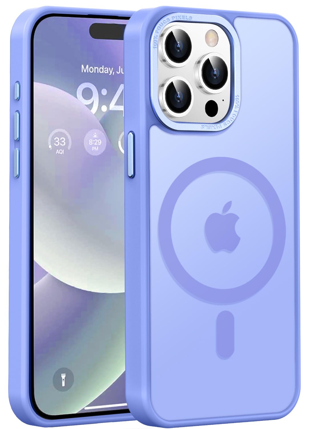 Newfuture Strong Magnetic Compatible with iPhone 17 Pro Case [13 FT Military Drop Protection] [Compatible with Magsafe] Slim Translucent Matte Shockproof with Anti-Fingerprint Phone Case, Tender Pink — view 125