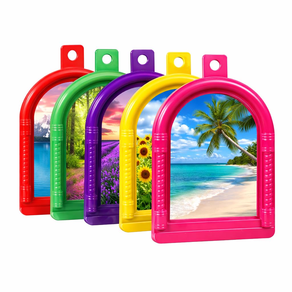 Myy Brand Table and Wall Haning Mirror for Makeup Shaving and Grooming Multicolored (2)