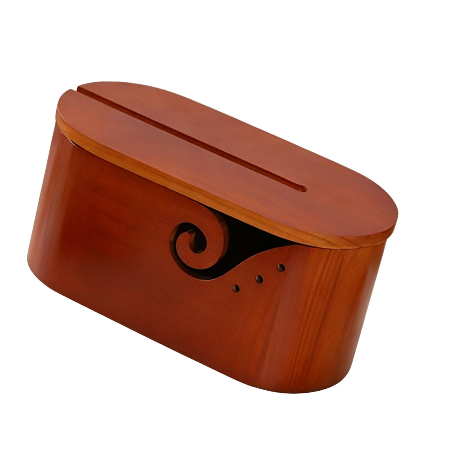 ZEPFJHE Wooden Yarn Bowl with Refined Exterior and Anti Twist Structure for Knitting Crocheting Projects Sewing Tools Planner