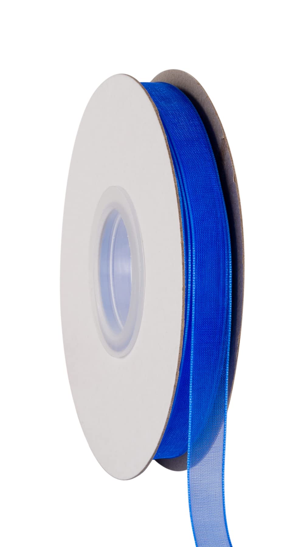 Ribbonitlux 9mm Sheer Organza Ribbon, Royal Shimmer Chiffon Ribbon 45M-Roll - Image 4