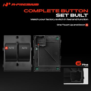 A-Premium Front Left Driver Side Power Window Switch