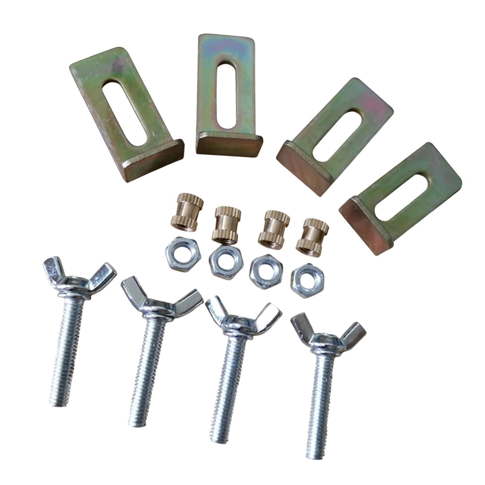Undermount Sink Clips Metal Mounting Kit with Brackets & Screws | Anti-Corrosion Finish, Wing Nut Screws, Brass Knurled Nuts, 4.3x2x1.7cm Brackets, Bathroom & Kitchen Use-image-21