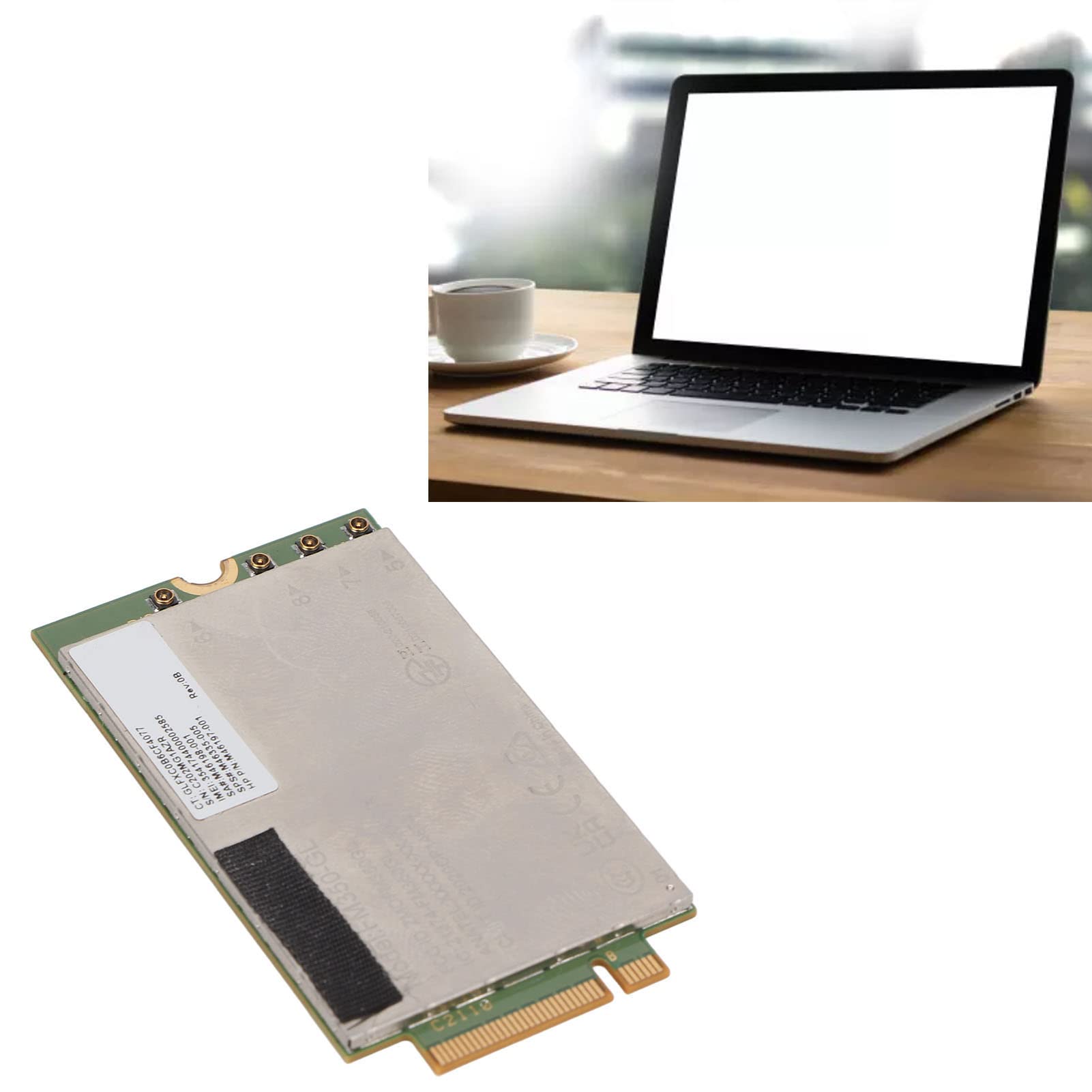 Módulo de Tarjeta de Red FM350-GL 5G LTE M.2, Tarjeta de Red WCDMA 4x4 MIMO GNSS, Enlace Descendente de 4,67Gbps Enlace Ascendente de 1,25Gbps, para Portátil X360 830 840 850 G7