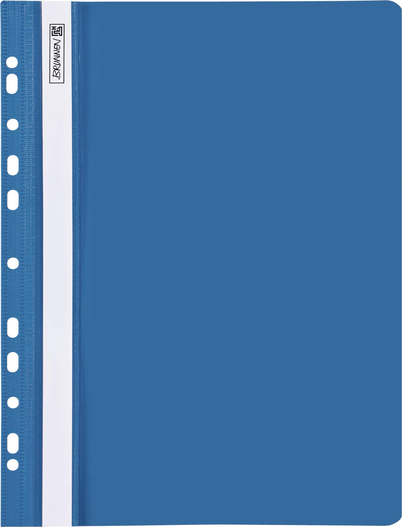 Baier & Schneider Brunnen 102015230, Schnellhefter für A4, kräftige Kunststofffolie (PVC), 25 Stück blau
