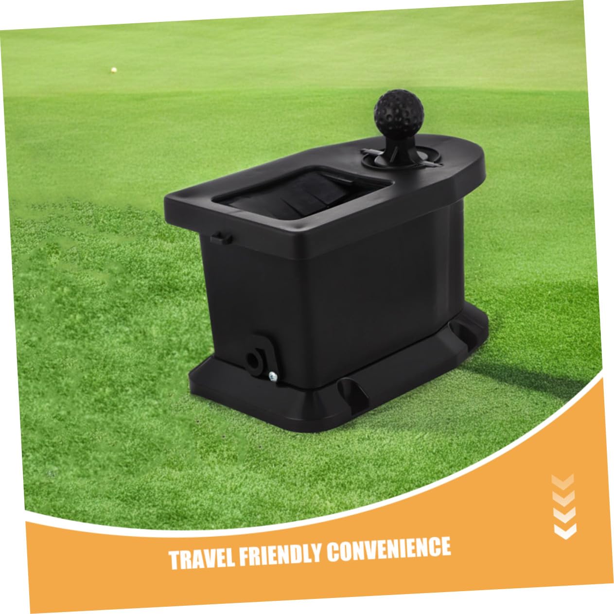 iplusmile Limpiador Portátil Palos y Bolas de Golf Manual Ergonómico y Accesorio Versátil para Carrito Eléctrico Color Negro