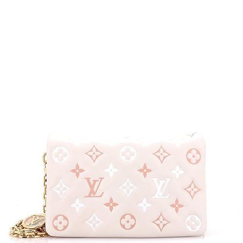 Louis Vuitton, Pre-Loved Coussin Pochette Monogram Embossed Lambskin, Neutral