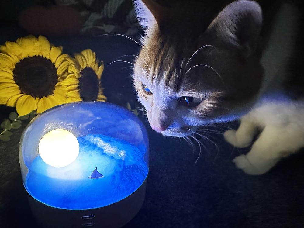 Amazon.co.jp : ANJOGIFT エレガントな月海と雪山 LEDナイトライト