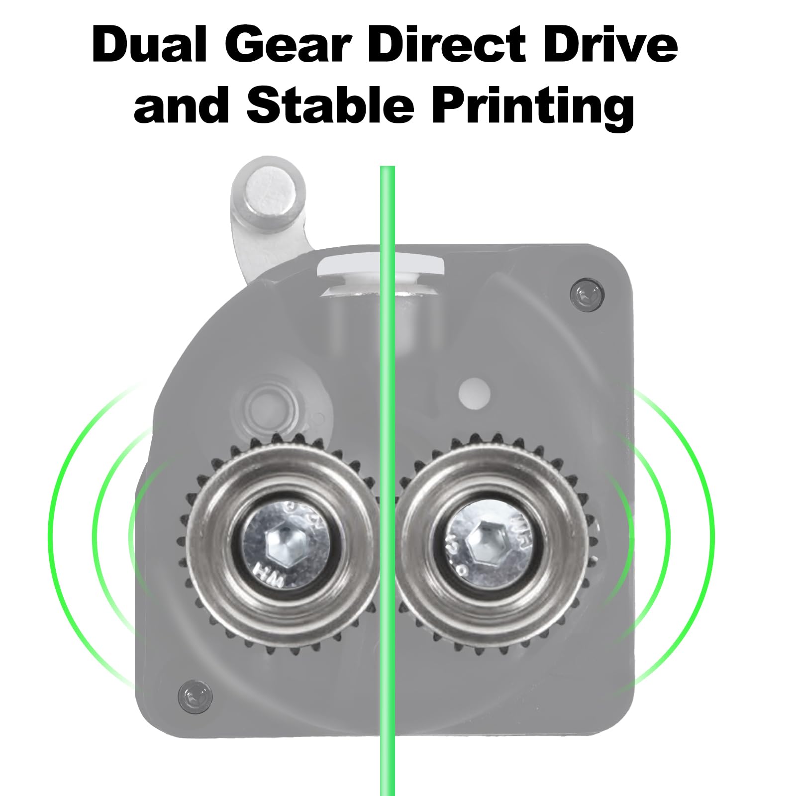 Creality K1 / K1C Extruder Kit, Doppelzahnrad für Hochgeschwindigkeits-Extrusion, Direct Drive ohne Schrittmotor kompatibel mit Creality K1 / K1C / K1 Max/Ender 3 V3 / Ender 3 V3 Plus 3D Drucker