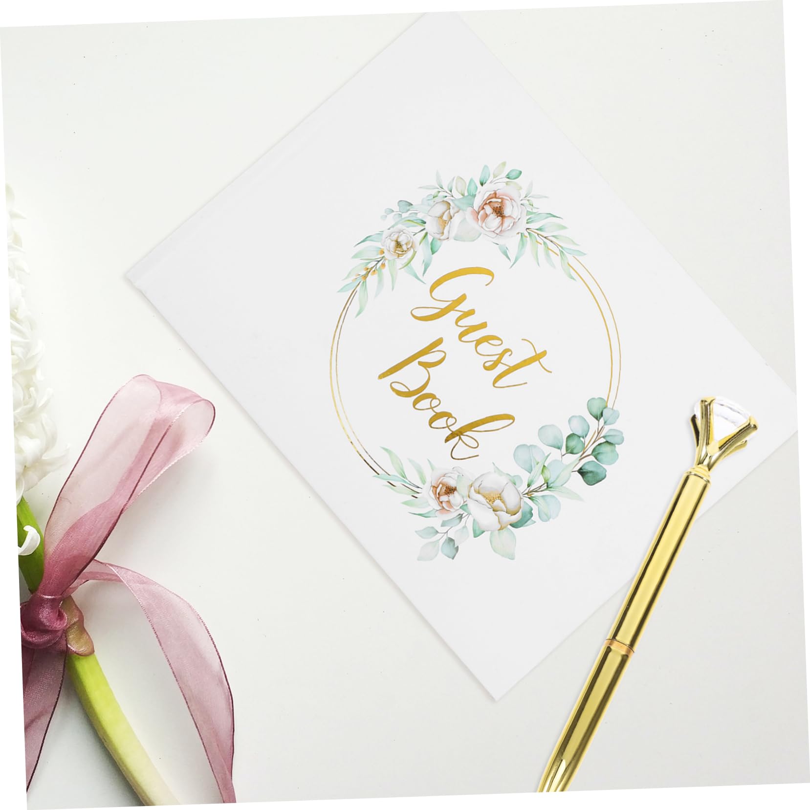 VILLCASE Libro De Firmas De Boda Álbum De Fotos Decoración Registro De Asistencia De Bodas