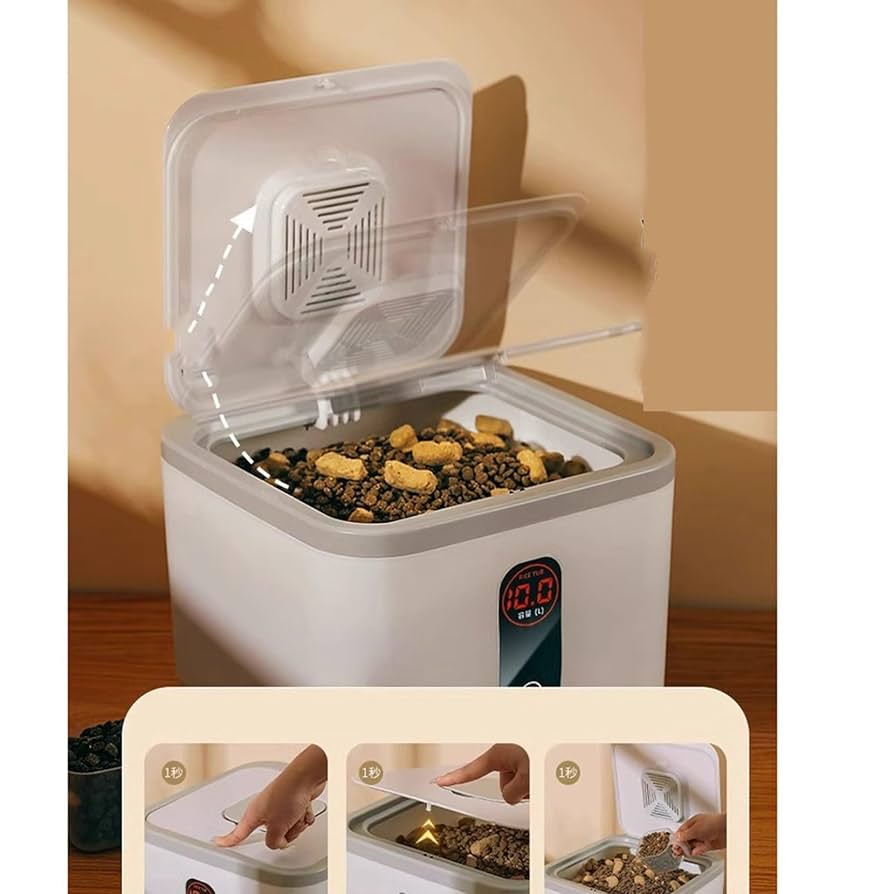 Amazon.co.jp: ペットフードストッカー 7kg用 ペットフード保存