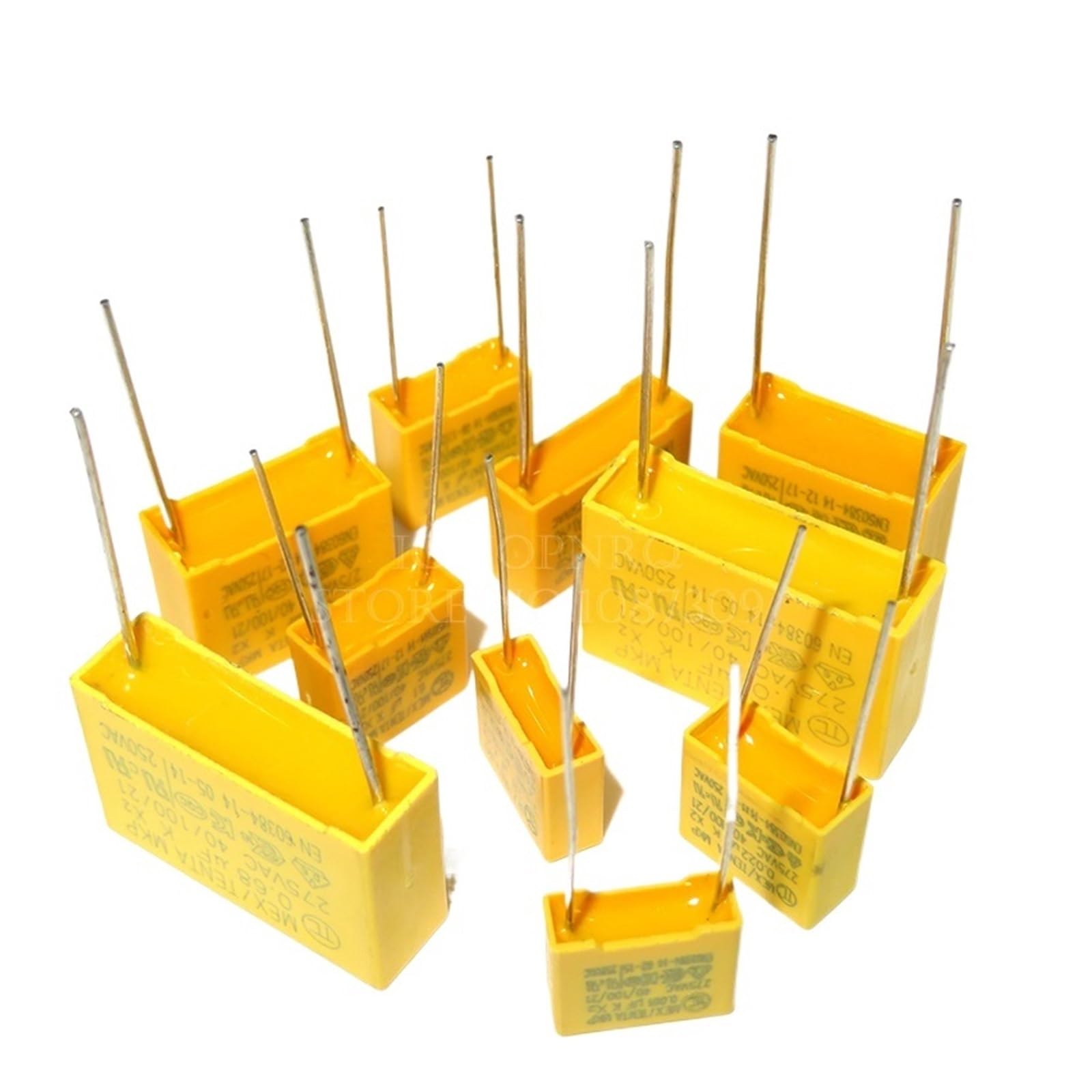 Condensador cerámico, 10 condensadores de 275 V CA, serie X2, 0,01 UF ~ 2, nf, 100, 150, 200, 680, 470, 1(0.001UF-10mm)