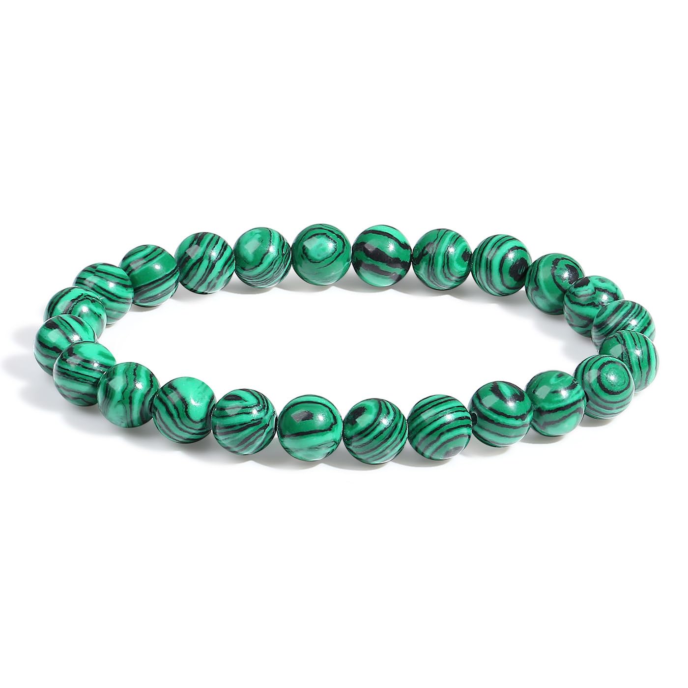 Katze Armband Damen Bergkristall Katzen 8mm Quarz Perlen Ste