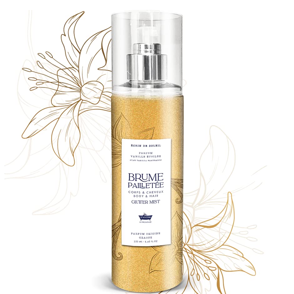 Nebbia glitterata alla vaniglia stellata, 250 ml, scatola da sole, motivo: Les Petit Bain de Provence