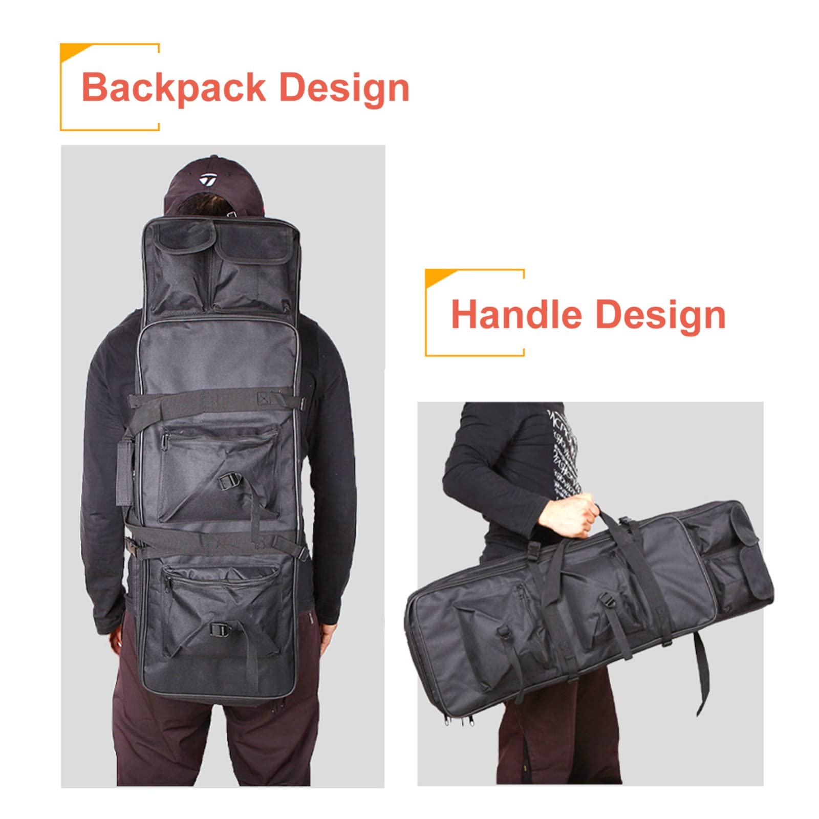 Funda para Rifles de Escopeta,85cm/100cm/120cm Funda Blanda para Pistolas Táctico,Airsoft Funda Escopeta Porta Caza,Bolsa Táctica para Fusil con Correa para el Hombro