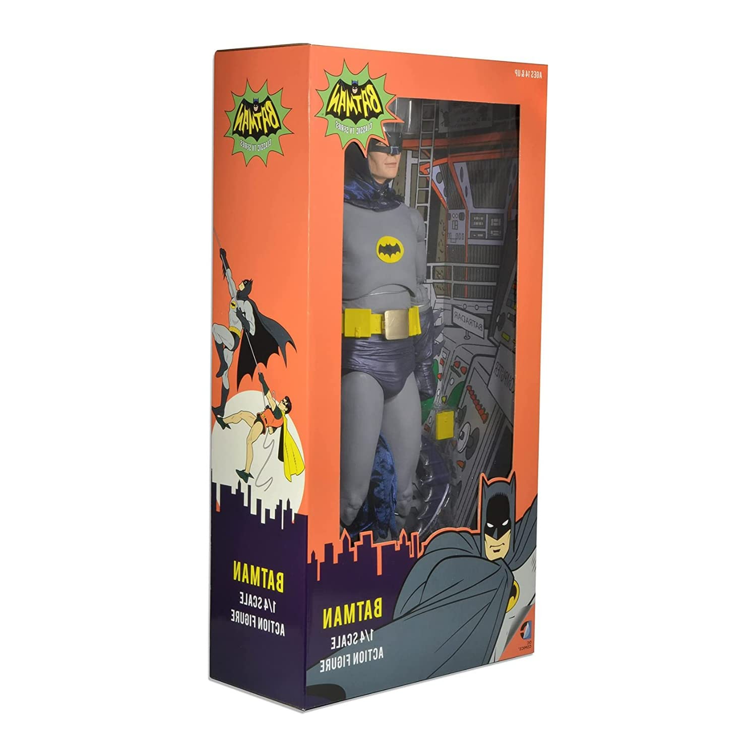 Neca Batman Adam West 18-Inch 1/4 Scale Action Figure with