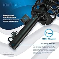 Vista 672 de Detroit Axle - Kit de suspensión delantera de 10 piezas para Chevy Aveo Aveo5 Pontiac G3 Wave 2 Ready Struts Assembly 2 Enlaces de barra