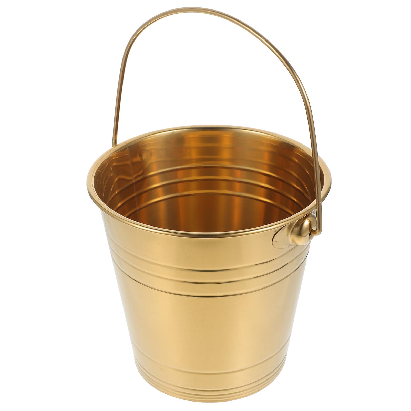 Enfriadores de cubos de vino con aislamiento térmico de acero inoxidable dorado de 3L