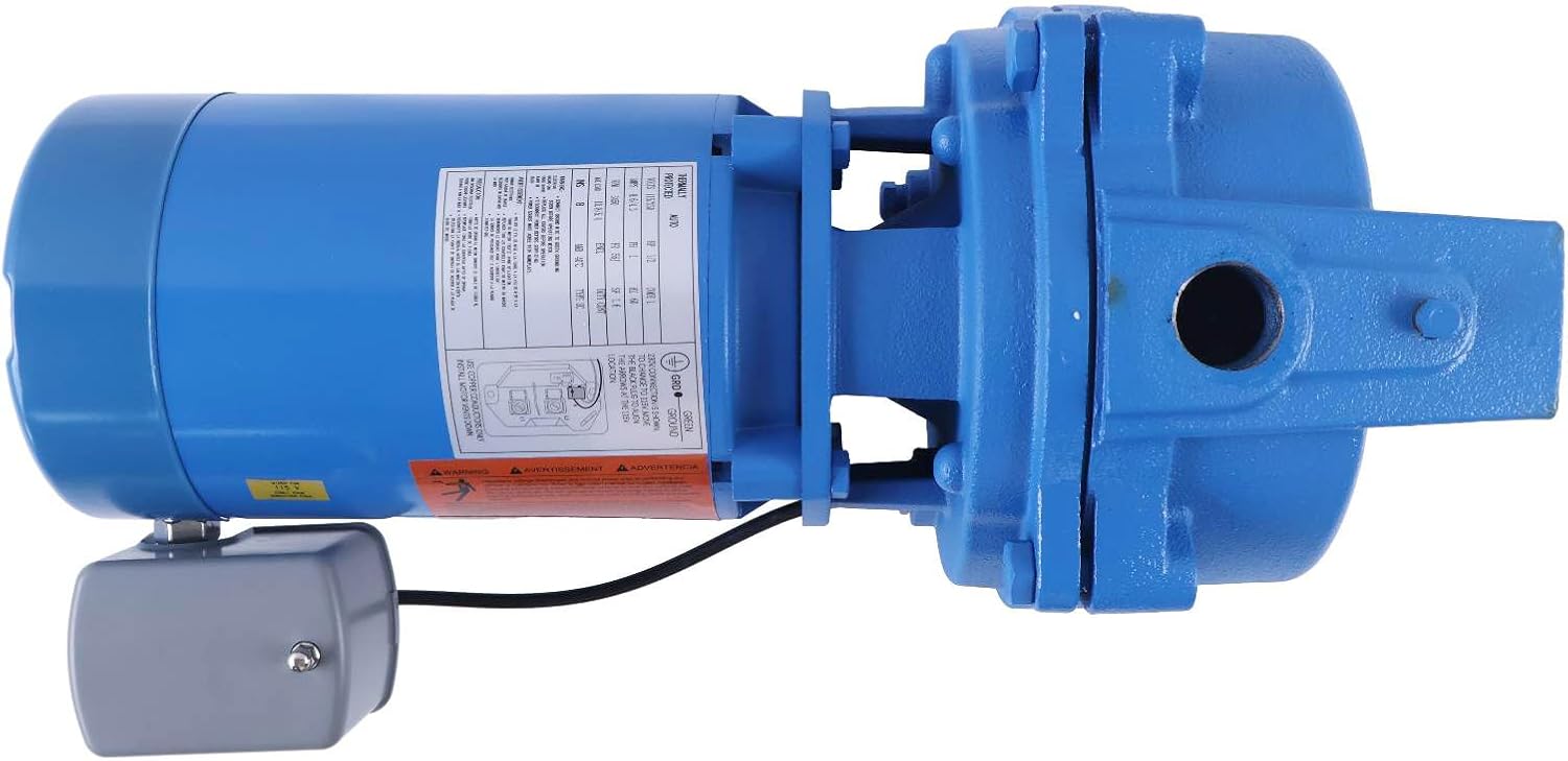 Shallow Well Jet Pump J5S 60 Hz 1/2 HP 115V 3500 RPM Universal for Home Cottage Booster Service Applications Replace for Goulds J5S