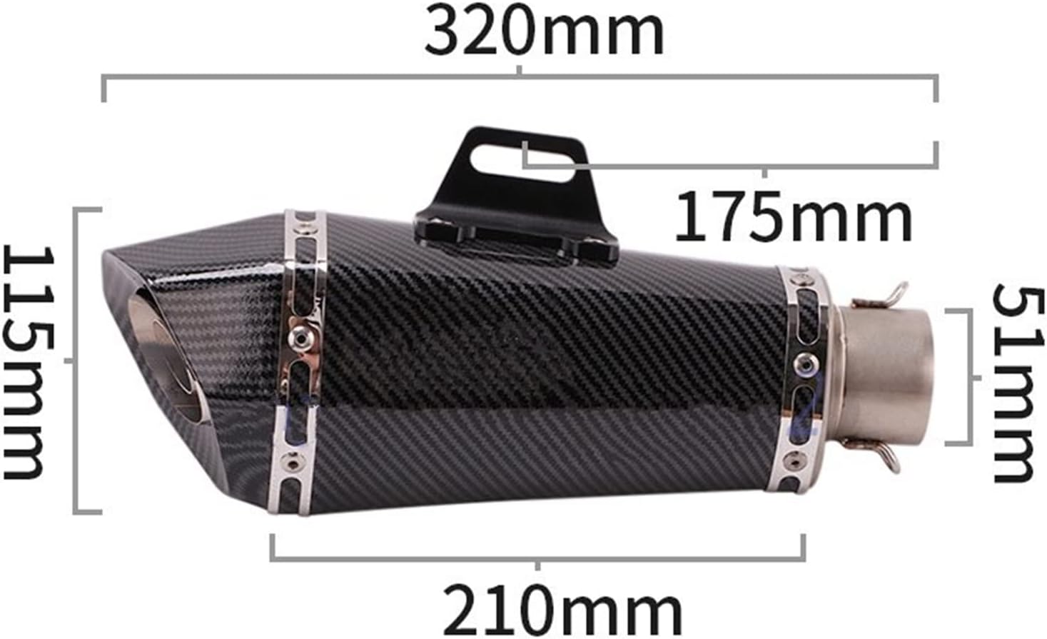 バイクサイレンサー オートバイの排気エスケープシステム修正された