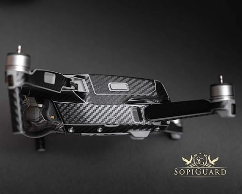 Miniatura 8 de SopiGuard Skin for DJI Mavic Air 2 - Juego completo de calcomanías de vinilo de precisión + controlador + 3 fundas de batería (morado brillante)