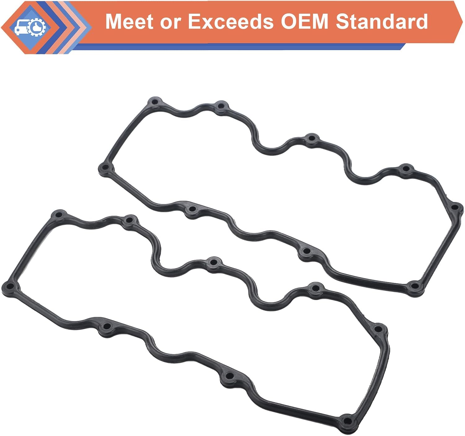 Engine Valve Cover Gasket Set Compatible with Nissan Infiniti Vehicle 1984-2004 200SX 300ZX D21 Frontier Maxima Pathfinder Pickup Quest Xterra, 1990-2000 QX40 M30, Replace#VS50251R VS50251R-1