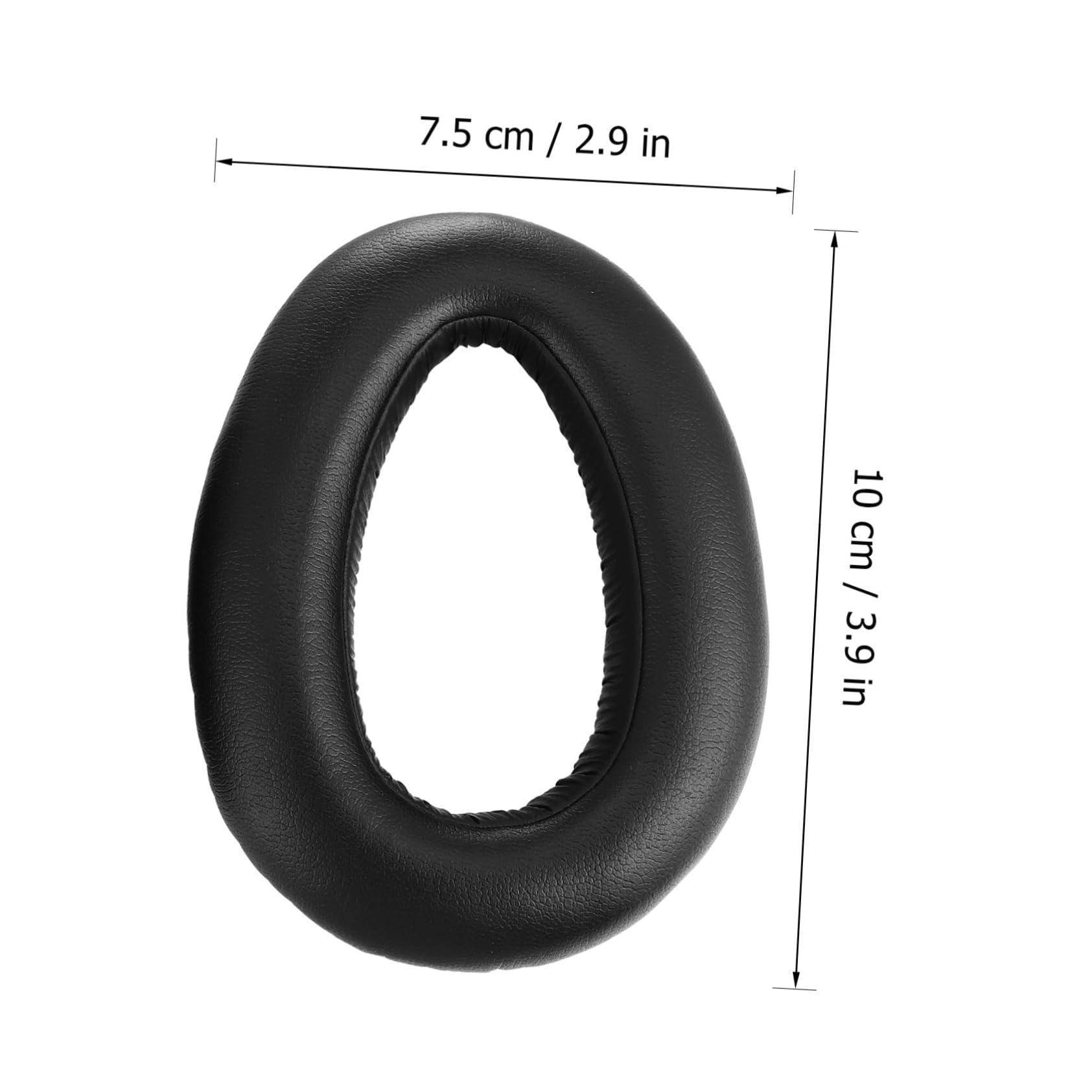 NUOBESTY 3pares Almohadillas De Repuesto para Auriculares Duradera Aislamiento Acústico Color Negro