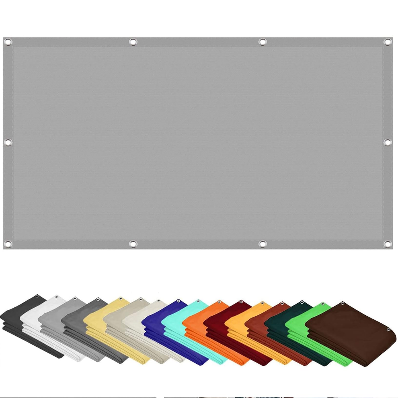 Tissu d'ombrage rectangulaire 350x450 imperméable avec œillets pour jardin