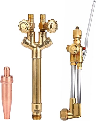 8MILELAKE Corte resistente de oxígeno/acetileno, kit de antorcha de soldadura, estilo Victor