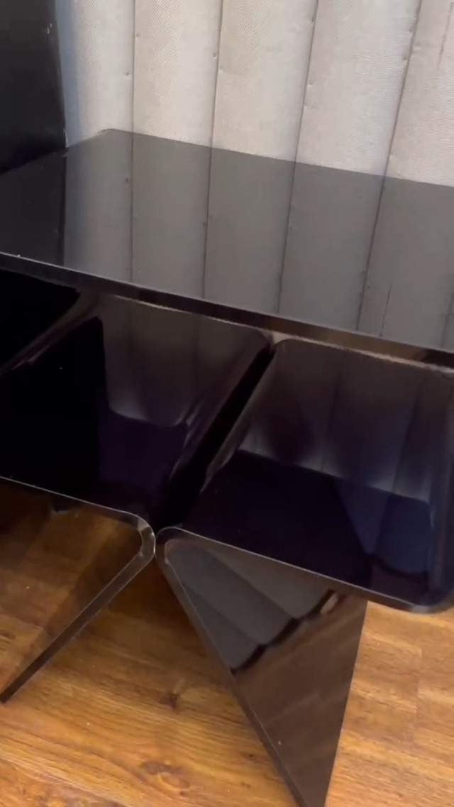 6johan WAVE SIDE TABLE クリアブラック 6johan WAVE SIDE TABLE クリアブラック-商品は直営店