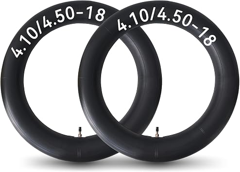 2 Pack 4.10/4.50-18" Dirt Bike Inner Tube | with TR4 Straight Valve for 110/100-18,110/90-18,110/80-18,120/90-18,120/80-18,100/100-18 Motorycle Tire Tubes