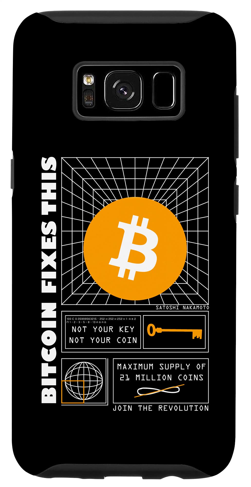 Amazon.co.jp: Galaxy S8 Bitcoin Fixes This - Hyperbitcoinization - 未来的な ビットコイン スマホケース : 家電＆カメラ