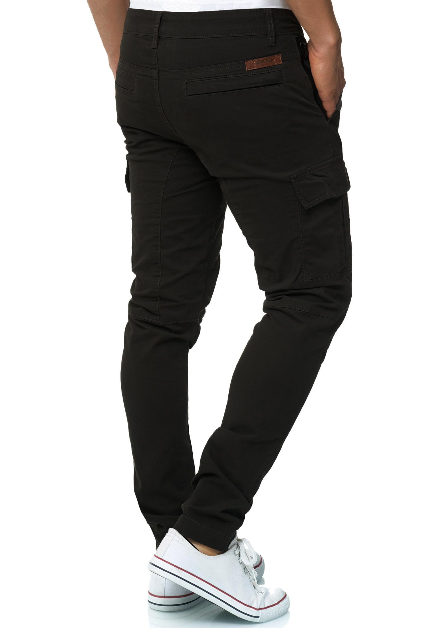 Indicode Uomini Mathews Cargo Pants | Pantaloni Cargo in Cotone con 8 Tasche