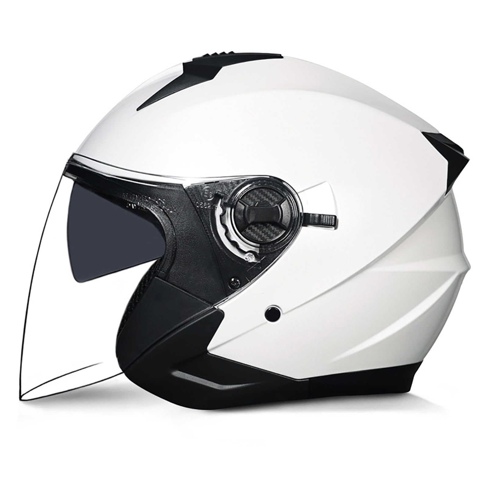 Kask motocyklowy, otwarty, z podwójną osłoną przeciwsłoneczną, kask rowerowy, motocyklowy, uniseks, kask typu jet