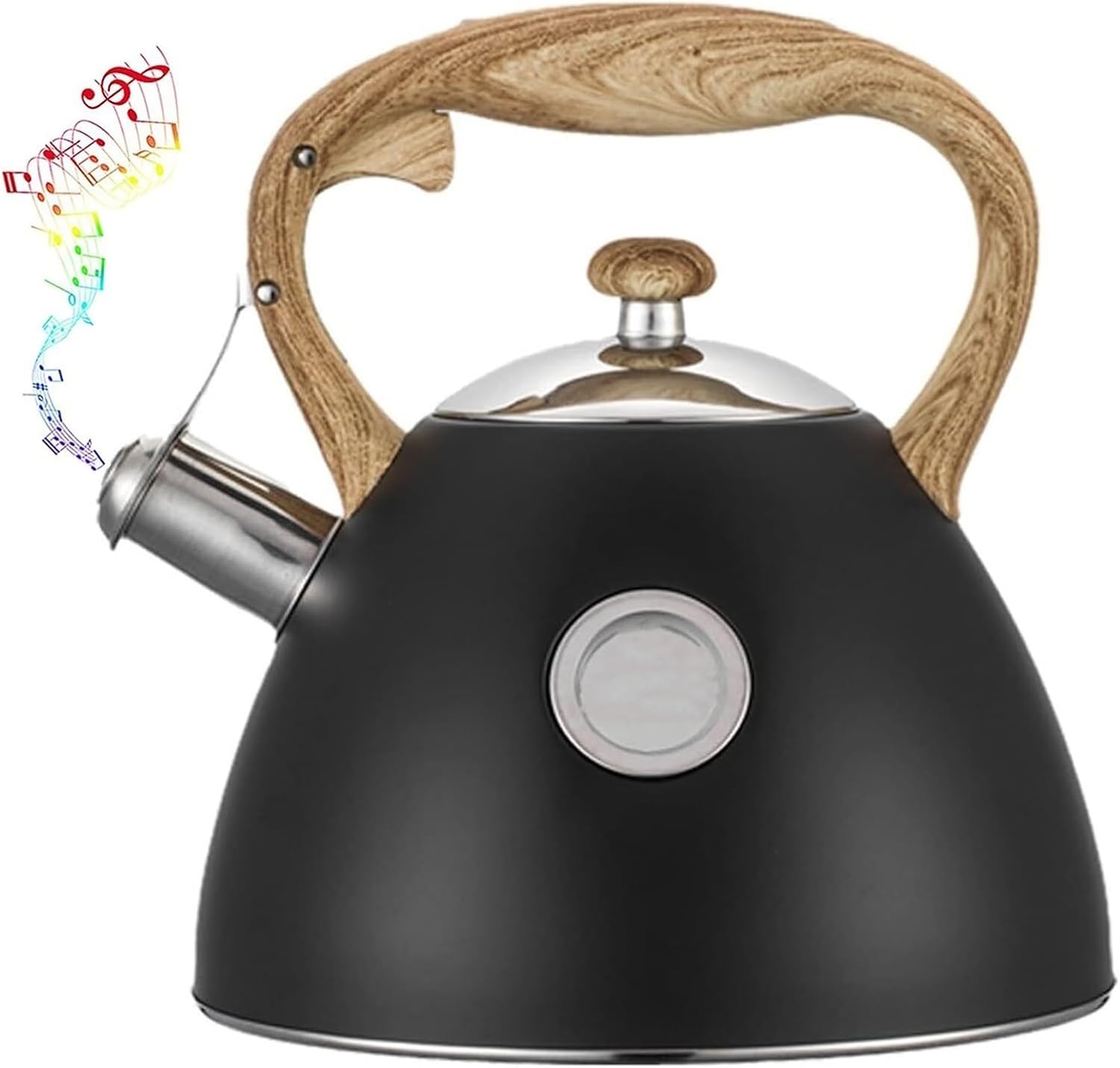 Tea Kettles, Whistlitea Kettle for Heatidiscolorationpattern Teapot Stainless Steel Tea Pot Works for All s/B/3L,E-3L (D 3L)